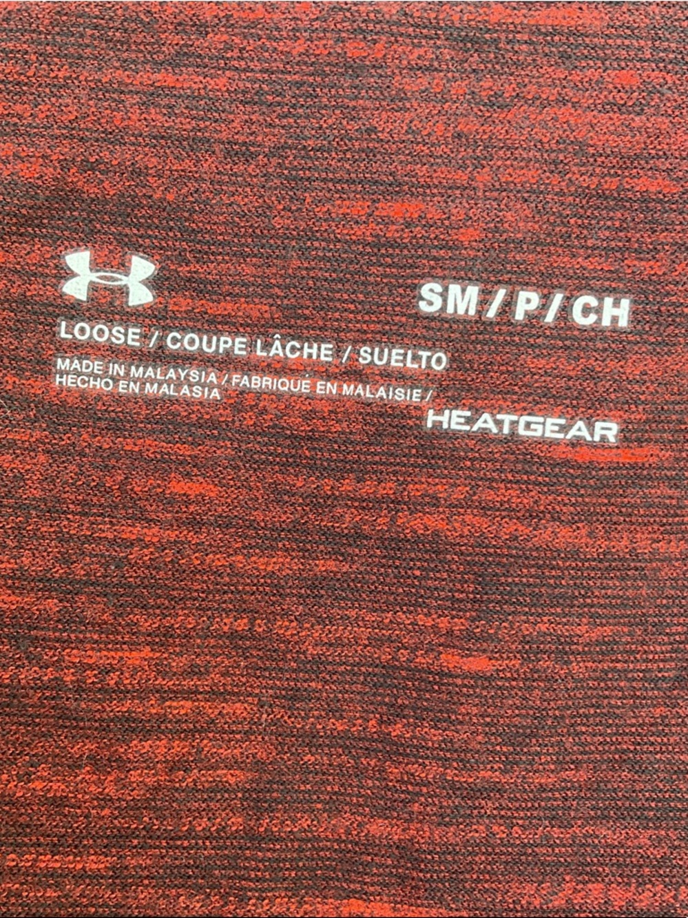 Under Armour HeatGear Loose Fit Shirt - Red/Black Heather